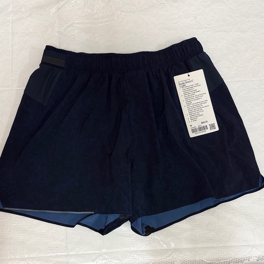 Lululemon Athletica Dark Blue Athletic Shorts